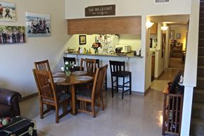 Davis apartment for rent - a dining room and kitchen with a table and chairs