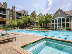 Dallas apartment for rent - Resort Style Pool with lounge seating