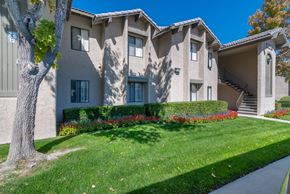 Lancaster apartment for rent - A beige building with a tree in front of it.