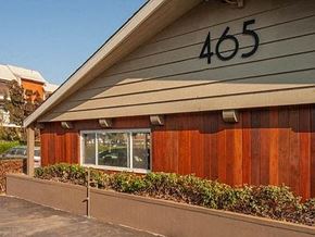 Mountain View apartment for rent - a building with a sign on the side of it
