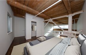 Oakland apartment for rent - Staged Loft Unit: Lofted Space