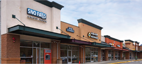 North Bend apartment for rent - A Sno Falls store is located in a strip mall.