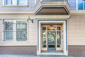 San Francisco apartment for rent - A building with the number 1585 on the window.