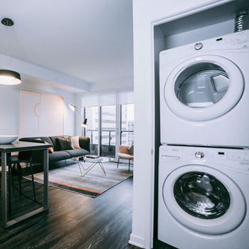 In-suite full-size washer and dryer
