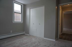 St. Louis Park apartment for rent - a bedroom with a closet and a window