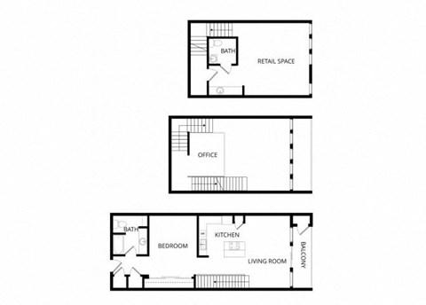 Floor plan for 2 beds, 2 baths, 1429 sqft