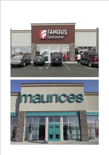 Fargo apartment for rent - a before and after picture of the front of a store with cars parked in front