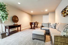Kansas City townhouse for rent - a living room with a couch and a table