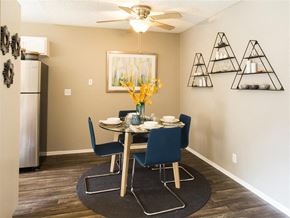 Lakewood apartment for rent - Model dining room