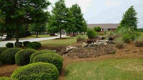 Palmetto apartment for rent - a garden in front of a house