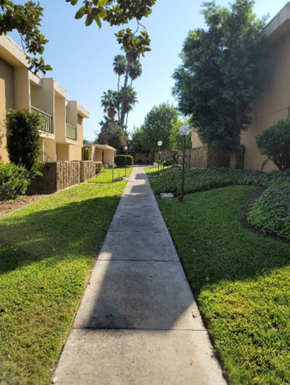 El Cajon apartment for rent - Sidewalk through the buildings 