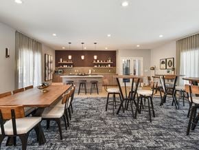 Burnsville apartment for rent - Pines of Burnsville - Clubhouse Seating Area & Kitchen