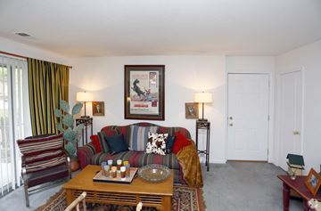 Indianapolis apartment for rent - a living room with a couch and a coffee table