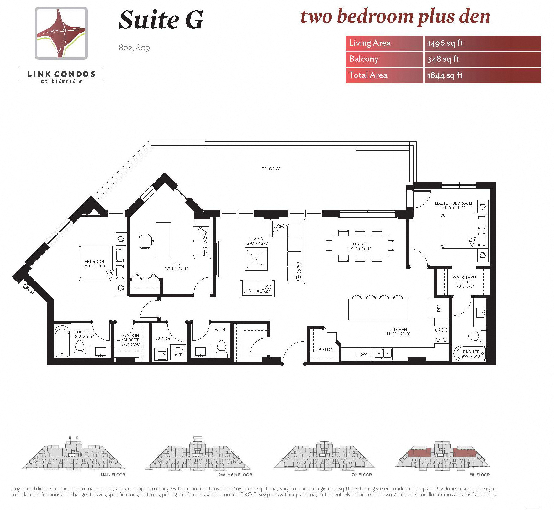 Floor plan for 3 beds, 2.5 baths, 1425 sqft