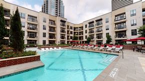 Houston apartment for rent - Outdoor swimming pool at Block 334 Apartments in Houston TX