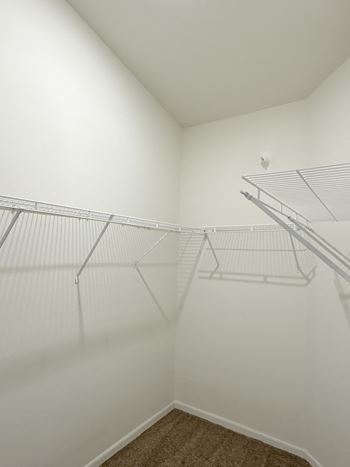 Walk-in bedroom closets