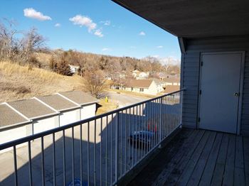 Covered balconies and patios with storage