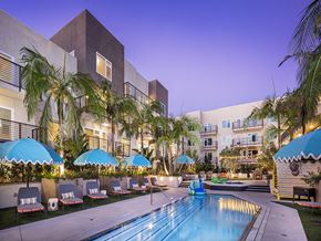 San Diego apartment for rent - Outdoor lounge area and pool at Vida North Park, San Diego, CA, 92104