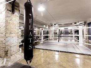 Chicago apartment for rent - a punching bag in a gym with a brick wall