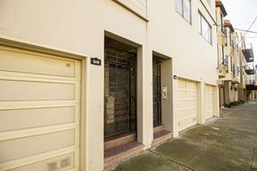 San Francisco apartment for rent - A white building with a number 375 on the door.