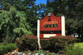 Coventry apartment for rent - a sign forpell park in front of trees and bushes