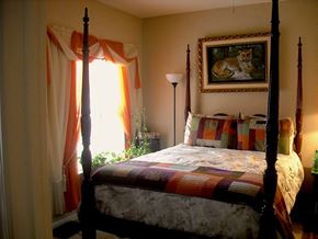 Muscogee Columbus apartment for rent - model furnished bedroom with natural light
