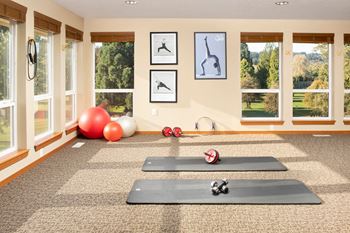 Yoga and pilates room