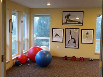 Yoga and pilates room