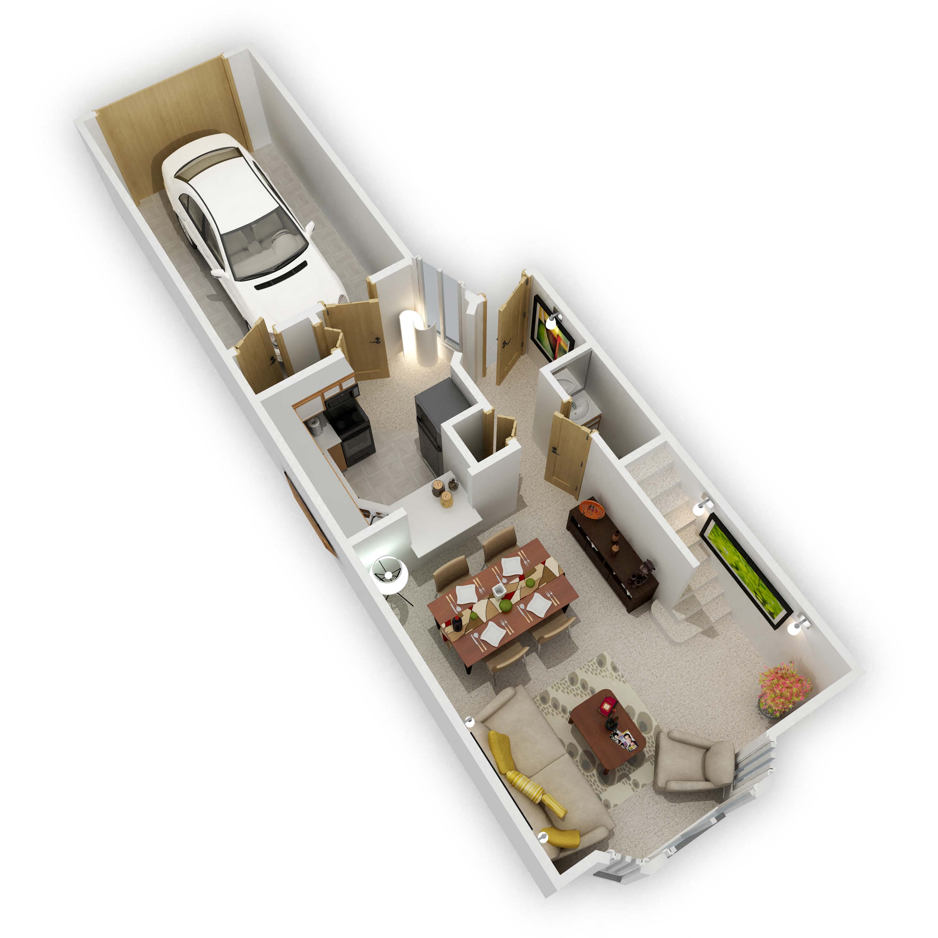 Floor plan for 2 beds, 1.5 baths, 1179 sqft