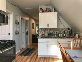 Chicago apartment for rent - a view of the kitchen from the living room