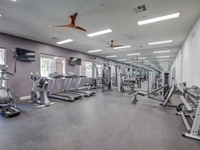 Las Vegas apartment for rent - Fitness center with cardio equipment and weights 