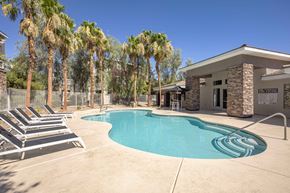 Las Vegas apartment for rent - Outdoor pool with lounge chairs