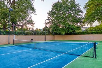 Lighted tennis court