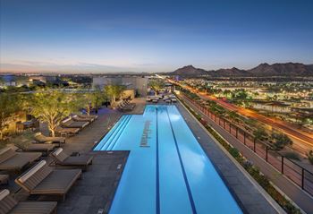 Signature rooftop sky deck