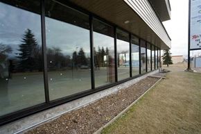 Fort Saskatchewan apartment for rent - a building with a lot of glass windows