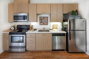 Eugene apartment for rent - Efficient Appliances In Kitchen at Riverwalk, Oregon, 97401