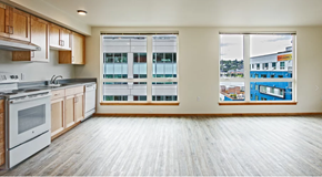 Seattle apartment for rent - Two Bedroom Kitchen & Living Room
