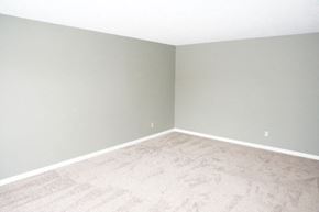 Edmonton apartment for rent - a empty room with a white floor and gray walls