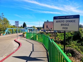 Arroyo Grande apartment for rent - a bridge with a sign that reads airport grange bridge
