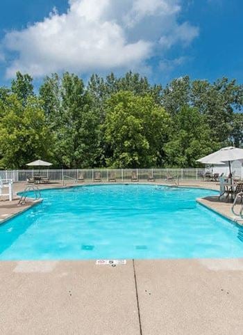 Sparkling swimming pool