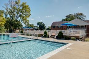 Wayne apartment for rent - our resort style swimming pool is in front of our building