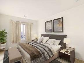 Somerset apartment for rent - a bedroom with a large bed and a window