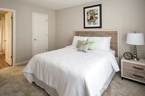 Reisterstown townhouse for rent - Bedroom with cozy bed at Townes at Village Center, Reisterstown, MD