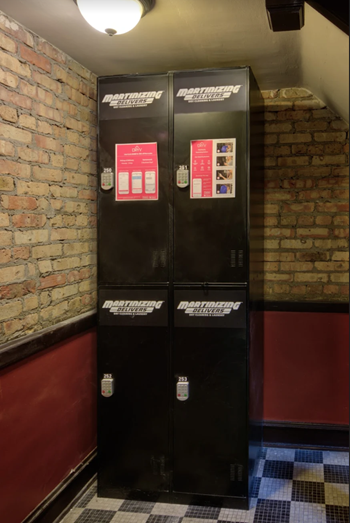 Dry cleaner locker service