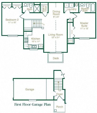 Floor plan for 2 beds, 2 baths, 1189 sqft