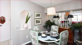 Indianapolis apartment for rent - a dining room with a table and chairs