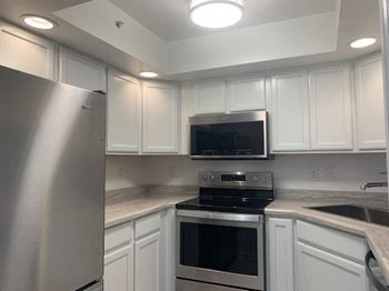Built-in microwave included
