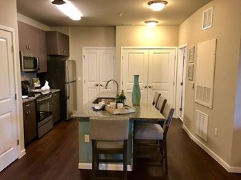 Kitchen with island