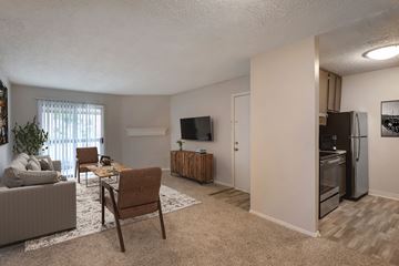 Nashville apartment for rent - our apartments have a living room and a kitchen with a tv