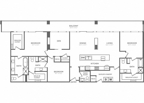 Floor plan for 3 beds, 3.5 baths, 2531 sqft